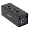 Hub USB 3.0 InLine, 4 portas, caixa de alumínio, com fonte de alimentação 2,5A