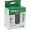 Hub USB 3.0 InLine, 4 portas, caixa de alumínio, com fonte de alimentação 2,5A