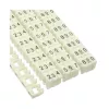 Anéis de marcação de cabos InLine 4 mm, números 0–9, 100 unid., branco