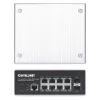 Intellinet 508278 switch industrial de 8 portas Gigabit Ethernet PoE+ L2+ gerido por web, 2x SFP, 30 W por porta, calha DIN, de -40 a 85 °C, IP30, sem ventoinha