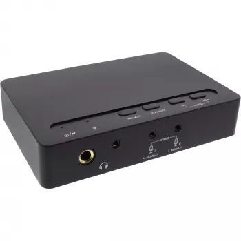 Placa de som USB 2.0 InLine SoundBox 7.1 48KHz / 16-Bit