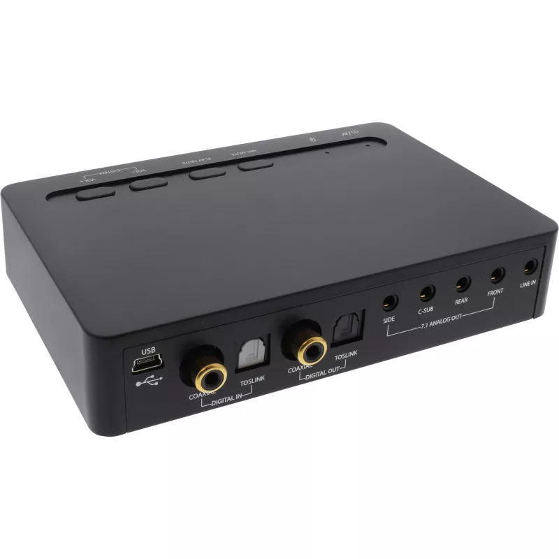 Placa de som USB 2.0 InLine SoundBox 7.1 48KHz / 16-Bit