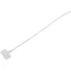 Abraçadeiras InLine com campo de identificação 200mm x 2,5mm 100 unid., branco, 200 mm, 3 mm, 2,5 mm, 109 g, 120 mm