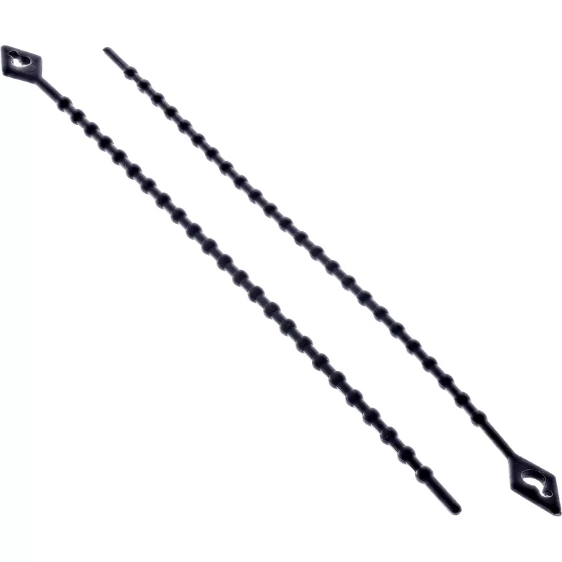 Abraçadeiras InLine 150 mm preto, pack de 100 – fitas de fixação para cabos