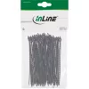 Abraçadeiras InLine 100 mm preto, pack de 100 — comprimento 100 mm, preto, 100 unid.