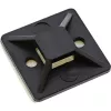Suportes para abraçadeiras autoadesivos InLine 30×30 mm, preto, 10 unid.