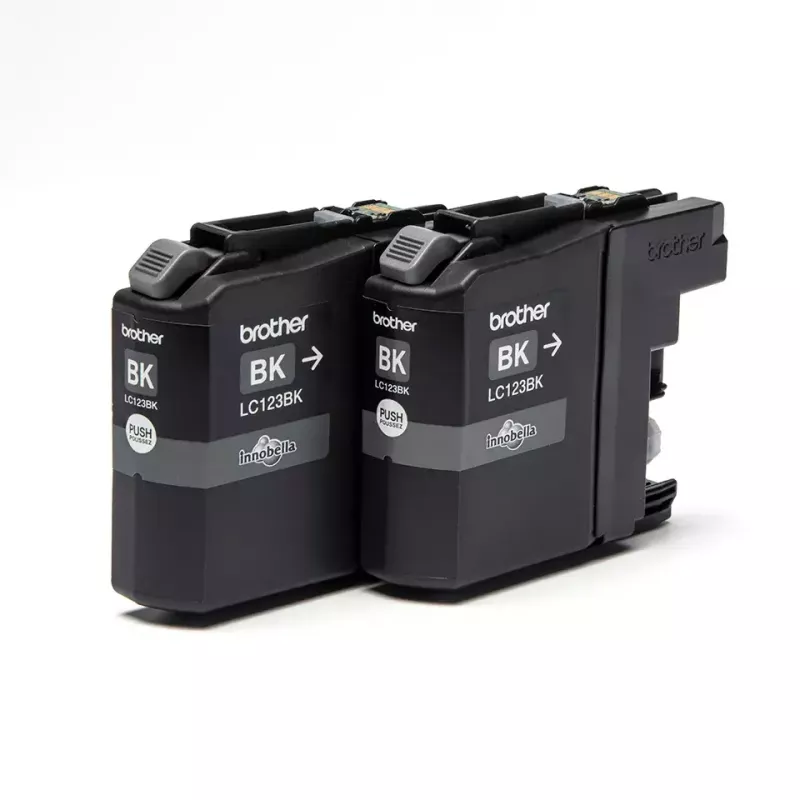Tinteiro Brother LC123BKBP2 2 unid. original preto