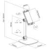Suporte de mesa para tablet InLine com base, até 12,9