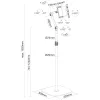 Suporte para tablet InLine com base metálica, até 12,9