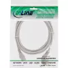 Cabo de alimentação InLine, CEE 7/7 angular / ficha IEC C13 de 3 polos, cinzento, 5 m