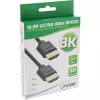 Cabo HDMI Slim Ultra High Speed M/M 8K4K banhado a ouro preto 1 m InLine