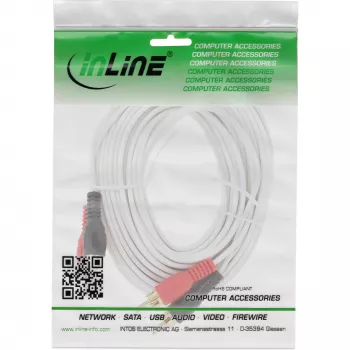 Cabo RCA InLine 2x ficha/ficha RCA banhado a ouro 10 m