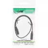 Cabo HDMI plano InLine High Speed com Ethernet banhado a ouro preto 0,5 m
