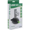 Cabo USB 3.2 Gen.1 InLine USB Type-A M / A F + alimentação, com suporte, preto, 3 m