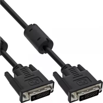 Cabo DVI-D InLine 24+1 macho/macho Dual Link 2 núcleos de ferrite 3m