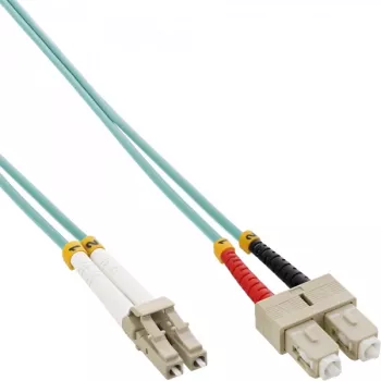Cabo de fibra ótica duplex LC/SC InLine 88642O 50/125µm OM3 2m
