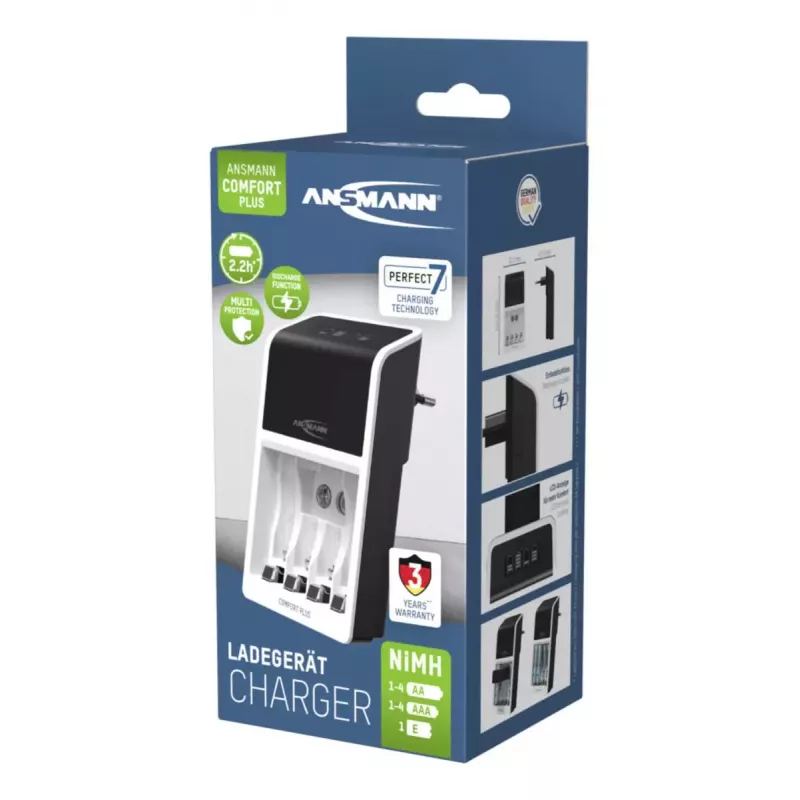Carregador de bateria Ansmann Comfort Plus