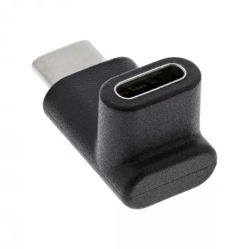 Adaptador USB 3.2 Gen.2 InLine 35807 USB-C macho para C fêmea para cima/para baixo em ângulo