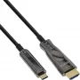 Cabo USB Display AOC InLine, USB-C macho para HDMI macho (DP Alt Mode), 50m