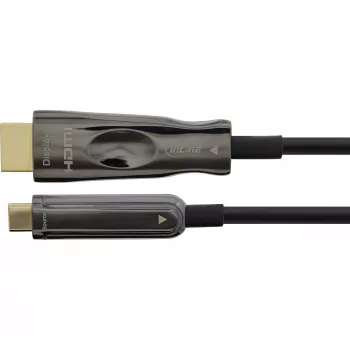 Cabo USB Display AOC InLine, USB-C macho para HDMI macho (DP Alt Mode), 25 m
