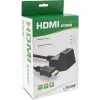 Estação HDMI InLine, cabo HS HDMI com Ethernet, M/F, preto, contactos dourados, 1m