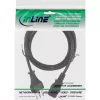 Cabo de alimentação InLine Itália (CEE 7/7) para IEC C13 de 3 polos, 0,5 m, 250 V 10 A
