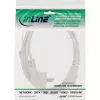 Cabo de alimentação InLine, CEE 7/7 angular / ficha IEC C13 de 3 polos, branco, 0,5 m