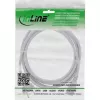Cabo de alimentação InLine, CEE 7/7 reto / conector fêmea IEC C13 de 3 polos, cinzento, 3 m