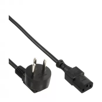 Cabo de alimentação InLine, Israel Tipo H / ficha IEC C13 de 3 polos, 3 m