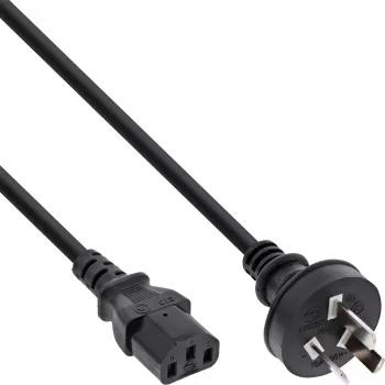 Cabo de alimentação InLine, ficha China / ficha IEC C13 de 3 polos, 3 m