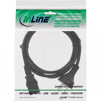 Cabo de alimentação InLine, ficha China / ficha IEC C13 de 3 polos, 3 m