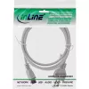 Cabo de alimentação AC para portátil InLine CEE7/7 para conector fêmea C5, cinzento, 0,5 m