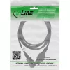 Extensão de cabo de alimentação InLine, conector resistente ao calor IEC-C15/IEC-C14 reto, 1,8 m