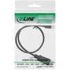 Cabo InLine Mini DisplayPort para DisplayPort preto 1 m