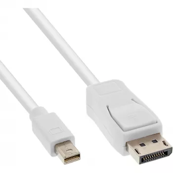 Cabo InLine Mini DisplayPort para DisplayPort branco 1,5 m