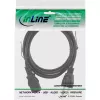 Cabo de alimentação InLine ficha EUA / ficha IEC C13 de 3 polos, 18 AWG, 5 m