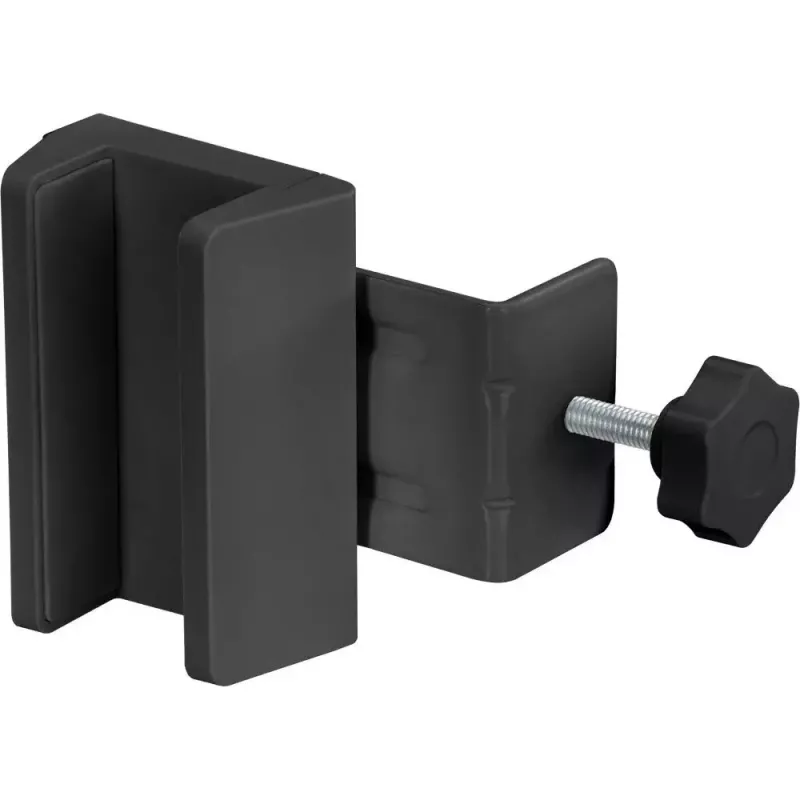 Suporte para régua de tomadas InLine 23197B preto ABS silicone aço