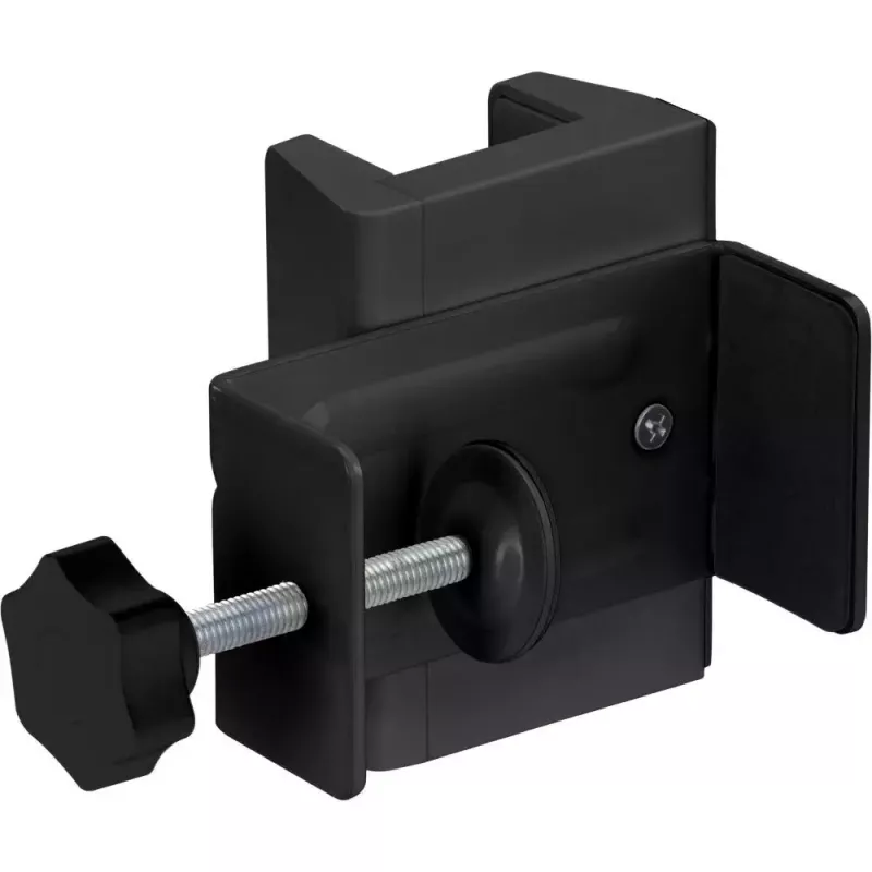 Suporte para régua de tomadas InLine 23197B preto ABS silicone aço