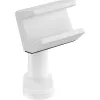 Suporte para régua de tomadas InLine 23196W mola de fixação giratória branco