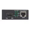 Intellinet conversor de mídia Gigabit PoE+, 1 porta 1000Base-T RJ45 para 1 porta SFP, injetor PoE+