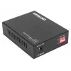 Intellinet conversor de mídia Gigabit PoE+, 1 porta 1000Base-T RJ45 para 1 porta SFP, injetor PoE+