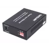 Intellinet conversor de mídia Gigabit PoE+, 1 porta 1000Base-T RJ45 para 1 porta SFP, injetor PoE+