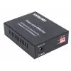Intellinet conversor de mídia Gigabit PoE+, 1 porta 1000Base-T RJ45 para 1 porta SFP, injetor PoE+