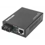 Intellinet conversor de mídia Gigabit PoE+, porta 1000Base-T RJ45 para 1000Base-LX (SC) monomodo, 20 km, injetor PoE+