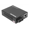 Intellinet 508209 conversor de meios Gigabit PoE+, de 1000Base-T RJ45 para 1000Base-LX SC monomodo, 20 km, 1310 nm, até 30 W