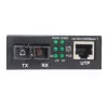 Intellinet 508209 conversor de meios Gigabit PoE+, de 1000Base-T RJ45 para 1000Base-LX SC monomodo, 20 km, 1310 nm, até 30 W