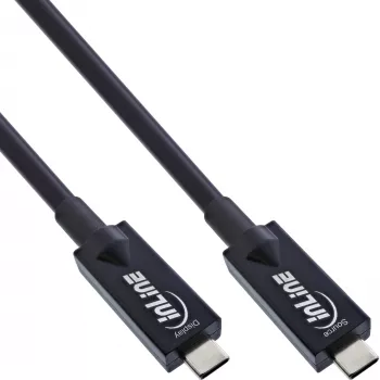 InLine cabo AOC USB 3.2 Gen.2 USB-C macho/macho 7,5m 10 Gbit/s
