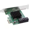 InLine controlador SATA 6Gb/s com 4x SATA, PCIe 2.0