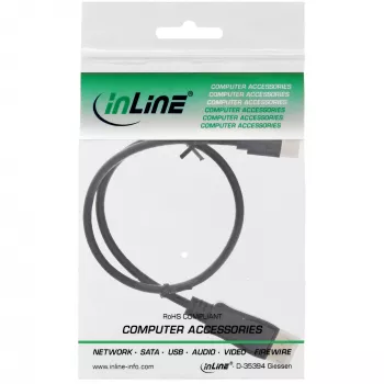 InLine cabo Mini DisplayPort para DisplayPort, preto, 0,5 m