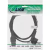 InLine cabo de alimentação, CEE7/7 angular para C15 reto, 3 x 1mm², preto, 1m